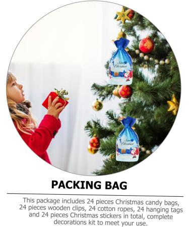 Hohopeti Candy Bag 1 Set Christmas Paper Bag Set Calendar Christmas Treat Calentador Hanging Bag Packing Bag Candy - Buy Online on GoSupps.com
