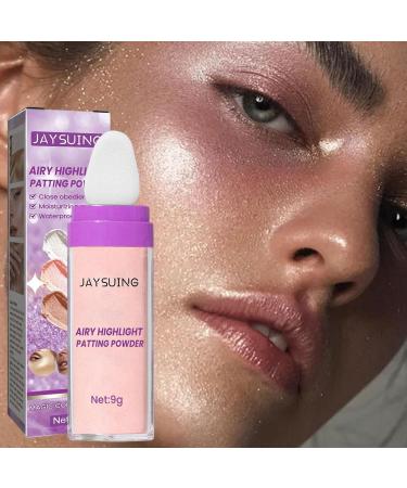 Powder Highlighter Stick | Body Face Highlighter Powder Stick Body Brightening Long Lasting Natural Stick for Neck Collarbone Proms Pink - Buy Online on GoSupps.com