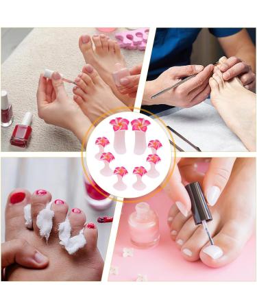 Toe Separators 8 Flower Toe Separator Toe Separators Silicone Daisy Flower Toe Spacers Reusable Toe Separators For Nail Varnish Toe Dividers For Nail Polish Pedicure Tools Pink - Buy Online on GoSupps.com