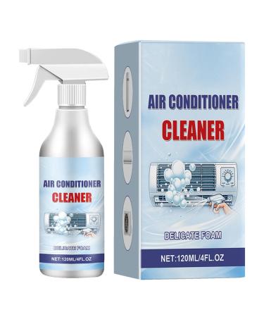 Air Conditioner Coil Cleaner - 120ml Rinse-Foam Spray | Multi-purpose Foam Air Conditioner Coil Spray Effective Household Bubble Cleaner for Dust Grease