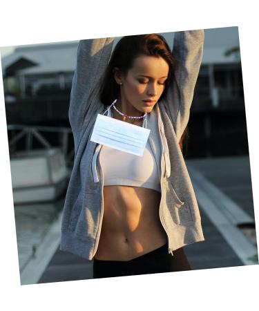 CLISPEED 2 Pcs Glasses Mask Chain & Napkin Clip - Adjustable Face Protection Lanyard with Beads for Kids & Adults - Buy Online on GoSupps.com