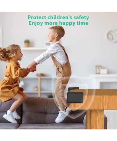 10Pcs Extra Thick Furniture Table Edge & Corner Guard | Baby Proofing Bumper Protector - Jumbo Size Value Pack (Black) - Buy Online on GoSupps.com