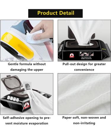 60 Pcs Shoe Wipes Sports&Leather Shoe Shine Wipes Surfactan Sneaker Cleaning Wipes for Remove Dirt Stains Trainer Cleaning Kit for Car Travelling Home - Buy Online on GoSupps.com