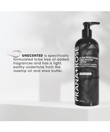 Ultra Moisturizing Organic Vegan Shea Butter Lotion with Hyaluronic Acid & Rosehip Oil | Anti-Aging Body & Hand Lotion 16oz (Unscented) - International Shipping Available - Buy Online on GoSupps.com