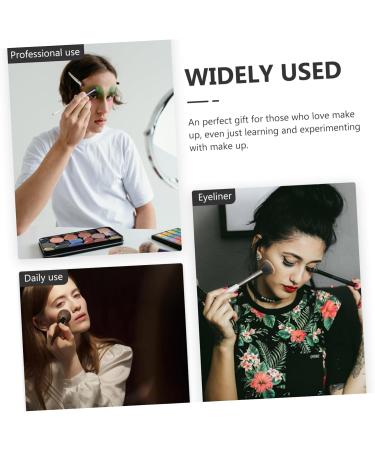 SOESFOUFU 12Pcs eyeliner brush eye shadow brush cosmetology kit brow brush eye for eyeshadow flat tool 14.5x0.7x0.5cm Black - Buy Online on GoSupps.com