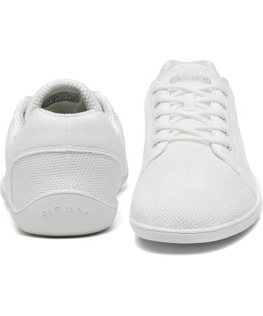 SAGUARO Unisex Knit Barefoot Shoes - DuckStride Luck | Comfortable Minimalist Footwear with Wide Toe Box (Sizes 36-46) - White 42 EU - Buy Online on GoSupps.com
