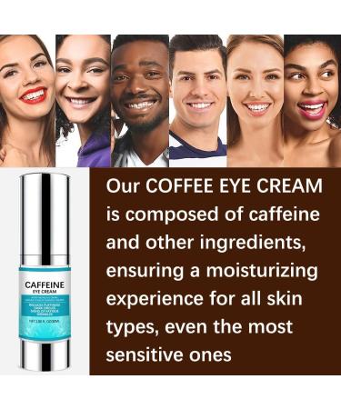 Caffeine Anti-Aging Eye Cream - Reduce Dark Circles Puffiness & Wrinkles | 15ml Eye Repair for Bags & Crow's Feet - Buy Online on GoSupps.com