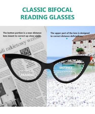 Shop Eyekepper 4-Pack Chic Bifocal Reading Glasses for Women - Small Face +2.50 Diopters - Clear Lens - International Shipping Available - Buy Online on GoSupps.com