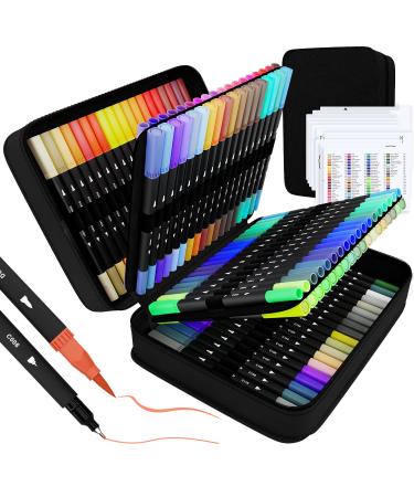 sunacme Fabric Markers Pen, 32 Colors Permanent Fabric Paint Pens