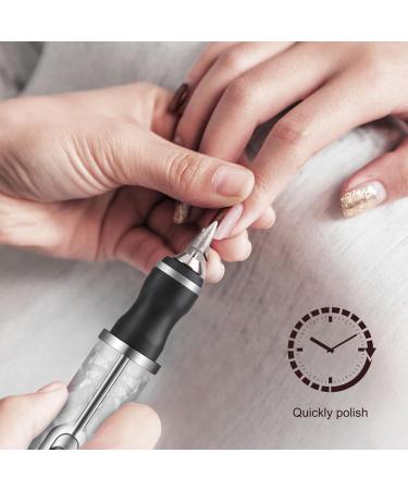 Electric Nail File Toenail Grinder for Human Thick Toenails Toenail Grinder for Thick Nails Polishing Care Peeling Removal Edge Shaping Suitable for Various Nails and Shapes (18 Grinding Heads) 18-white - Buy Online on GoSupps.com