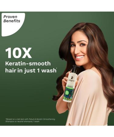 Pil_grim Patu & Keratin Hair Smoothening Shampoo - Sulphate & Paraben Free for Dry & Frizzy Hair | 200ml | Unisex Hair Care - Buy Online on GoSupps.com