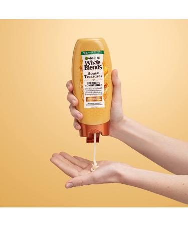Garnier Whole Blends Honey Treasures Repairing Shampoo & Conditioner Set - 22 Fl Oz (2 Items) - For Dry Damaged Hair - Buy Online on GoSupps.com