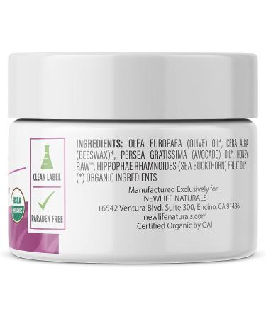 NewLife Naturals USDA Certified Organic Vulva Cream - 4 Oz | Menopause Support, Estrogen-Free Intimate Care for Vaginal Dryness, Itching & Irritation - Buy Online on GoSupps.com