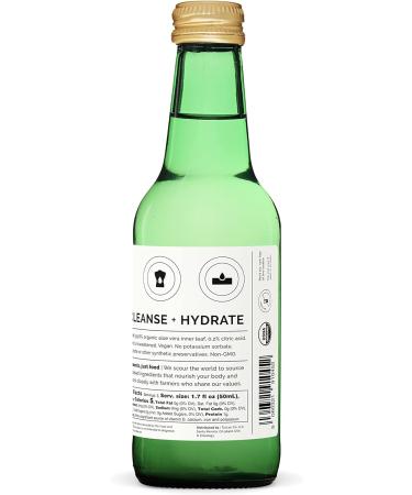 Organic Aloe Vera Juice 8.5 fl oz - Immunity & Gut Health Support - Straight from Spain Farm - Undiluted, No Sugar - Non-GMO - Recyclable Glass Bottle - Buy Online on GoSupps.com