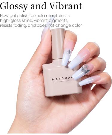 MAYCHAO Blue Gel Nail Polish 1Pc Baby Blue Gel Polish 15ML Soak Off UV LED Light Blue Gel Nail Polish Nail Art Starter Manicure Salon DIY at Home 0.5 OZ Baby Blue-1 - Buy Online on GoSupps.com