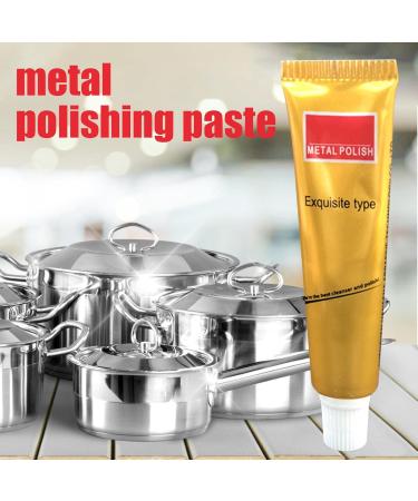 All Metal Polish Cream All Metal Polish Cream - All Metal Polishing Cream Metal Polishing Cream Tube Metal Polishing Cream for Copper Chrome Stainless Steel and Other Hulzogul E: 10g Fine + Sponge Towel - Buy Online on GoSupps.com