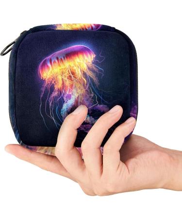 Jellyfish Sanitary Napkin Storage Bag - Portable Menstrual Pad Holder for Women - Multicolored 09 - Buy Online on GoSupps.com