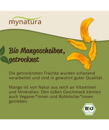 Mynatura Organic mango slices dried fruit slices fruits mango fruit vitamins and minerals 1 x 1000 g - Buy Online on GoSupps.com