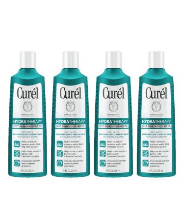 Cur l Hydra Therapy Wet Skin Moisturizer for Dry & Extra-Dry Skin - 8 Fl Oz (Pack of 4)