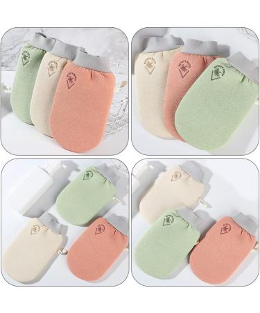 Buy Exfoliating Bath Scrubs - 2pcs Shower Gloves for Men & Women | Dead Skin Remover & Massage Gloves in Red - International Shipping Available - Buy Online on GoSupps.com