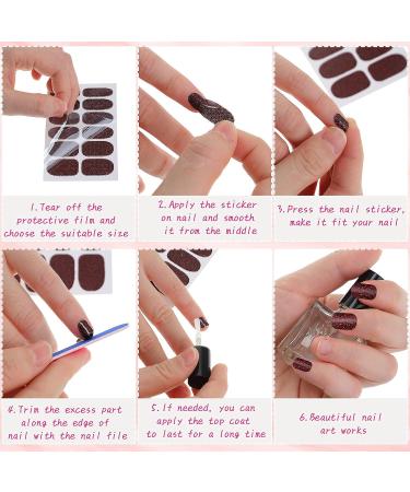 Chic Style Nail Polish Strips - 680 Pieces Full Wraps Nail Stickers for Women & Girls - Self-Adhesive Decals with Nail Files - DIY Nail Decoration - Buy Online on GoSupps.com
