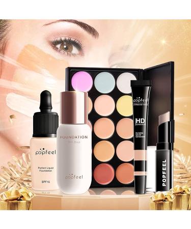 ADAWD 35-Part Complete Travel Makeup Set - All-in-One Kit for Women & Girls with Brushes Lipsticks Eyeshadow & More - Buy Online on GoSupps.com