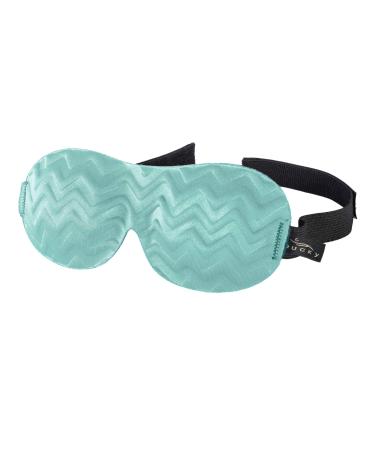 Bucky Ultralight Travel & Sleep Chevron Eye Mask, Blue Ice, One Size