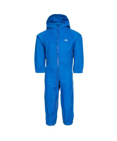 Trespass Children s Unisex Button Rain Suit 18-24 Months blue