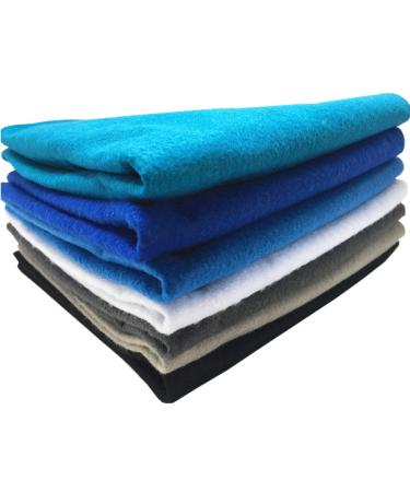 Felt Squares Misscrafts 7pcs 18 X 18 1.4mm Thick Soft Felt Fabric Sheet Nonwoven Assorted Colors Patchwork Pack with Thread Bag for DIY Craft Patchwork Sewing Winter Series