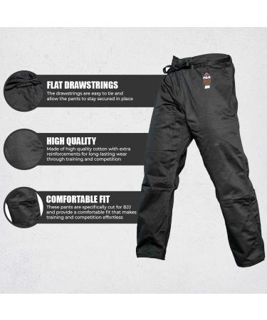 Fuji BJJ Gi Pants Black - A3 | Premium Jiu Jitsu Bottoms - Buy Online on GoSupps.com