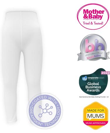 Eczema pajama pants for the bottom helps with dry and irritated skin and reduces itching unisex eczema clothing 45 years White - Buy Online on GoSupps.com