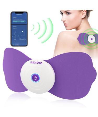 MASTOGO Wireless TENS & EMS Unit Back Pain Relief Massager - APP Controlled Bluetooth EMS Muscle Stimulator Machine for Back Shoulder Leg Neck Pain Relief