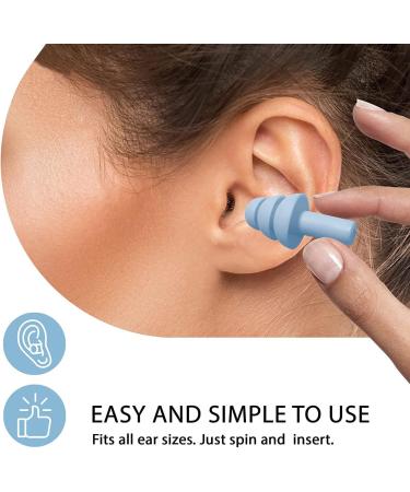 4 Pairs Silicone Earplugs for Sleeping, Swimming, Snoring - Noise Cancelling & Comfortable (Black, Light Blue, Orange, Pink) - Buy Online on GoSupps.com