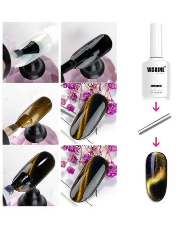 Vishine 9D Cat Eye Green Gel Nail Polish - Galaxy Chameleon UV Gel - Soak Off Manicure for DIY & Salon - 16ml M193 - Buy Online on GoSupps.com