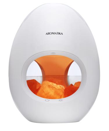 Aroma diffuser with Himalaya salt crystal lamp 250ml / 6 hours - ultrasound electrical diffuser - LED light - humidifier - ionizer - fragrance oil diffuser - aromatherapy - Buy Online on GoSupps.com