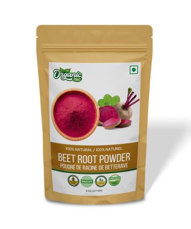 Organic Zing Organic Beetroot Powder Beetroot powder contains micronutrients and phytonutrients - 227gm (Pack of 1) 227 Gram ( 8 Ounces Pack of 1 )
