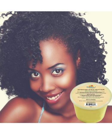 Buy 100% Pure African Raw Unrefined Yellow Shea Butter 15 oz | Natural Creamy Butter for Hair Skin & DIY Recipes - Buy Online on GoSupps.com