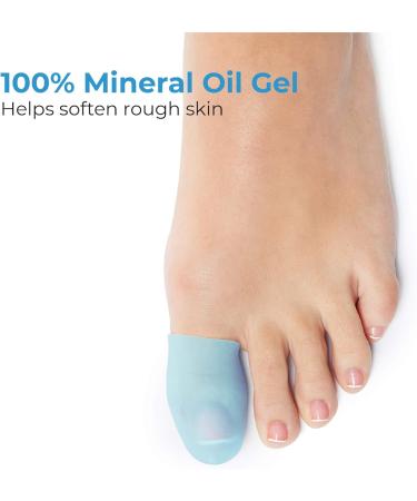 NatraCure Blue Gel Toe Cap and Finger Protector - 6 Pack (Large/X-Large) - Pain Relief for Corns, Blisters, Ingrown Nails - Buy Online on GoSupps.com
