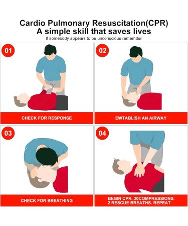 Hengbird CPR Face Shield Key Rings Emergency Ventilation Masks for Adults & Children | 30 Red First Aid Pocket Masks | AED Training - Buy Online on GoSupps.com