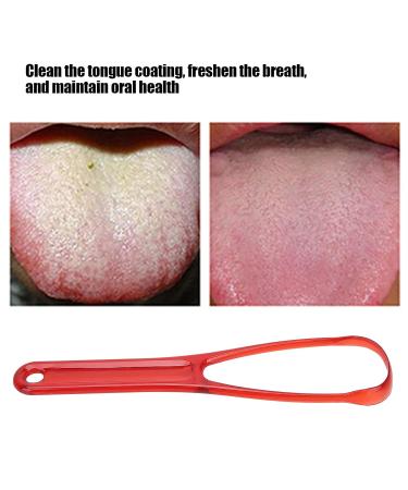 Buy Portable Tongue Brush - Hygienic Tongue Spatula for Fresh Breath (Red) | International Shipping Available - Buy Online on GoSupps.com