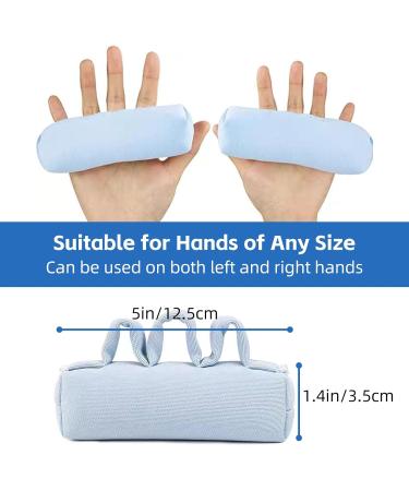 Palm Grip Finger Contracture Cushion - Soft Finger Splitter Aid for Stroke Recovery & Ulcer Prevention in Elderly - Hand Rehabilitation (Blue - Buy Online on GoSupps.com