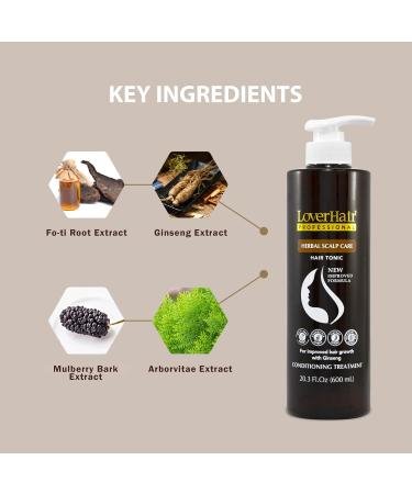 LoverHair Herbal Scalp Care Conditioner 20.3 fl.oz (600ml) - Professional Hair Care for Healthy Scalp | International Shipping Available - Buy Online on GoSupps.com