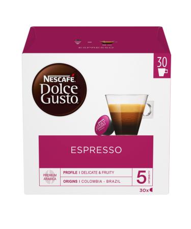 NESCAFE DOLCE GUSTO Nescafe Dolce Gusto Espresso Food Box 3 x 30 Capsules Pack of 3 (90 Capsules)