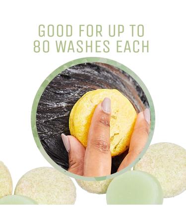 Sweet & Sassy Shampoo + Conditioner Bars - Natural & Organic, SLS-Free, Color-Safe - Coconut Lime Scent - Made in USA - Buy Online on GoSupps.com