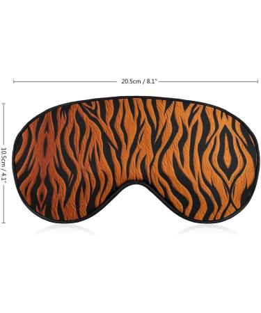 Sleep Mask Tiger Stripes Orange - Light Blocking Eye Cover with Adjustable Strap for Ultimate Comfort - Buy Online on GoSupps.com