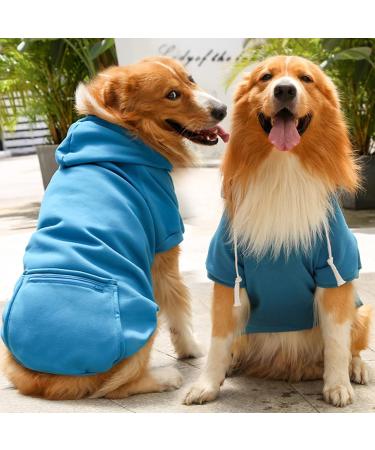Waterproof Winter Dog Coat | Warm Jacket & Hoodie for Medium Dogs | Fleece Puppy Sweater | Autumn Pet Clothing (1114debka Blue XXXL) - Buy Online on GoSupps.com