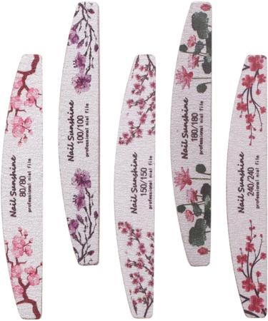 YOXIER Nail Buffer Professional Flower Pattern Boat Sanding Buffer Multifunctional Lightweight Multicolor - Buy Online on GoSupps.com