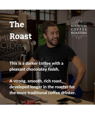 Rounton Coffee Roasters Colombian Rich Roast 1kg - Dark Roast Whole Beans | 100% Arabica | Crafted in Yorkshire | Speciality Coffee - Buy Online on GoSupps.com