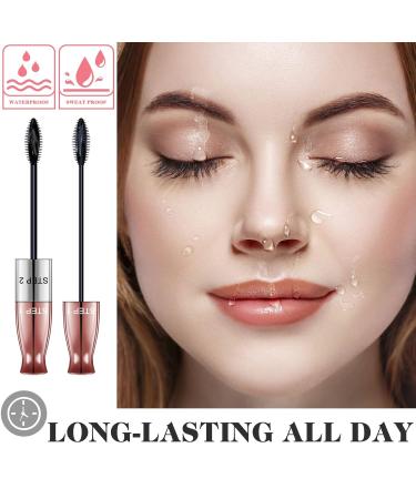 Waterproof Black 4D Silk Fiber Eyelash Mascara - Extra Long & Thick Lash Formula - 9ml - Buy Online on GoSupps.com