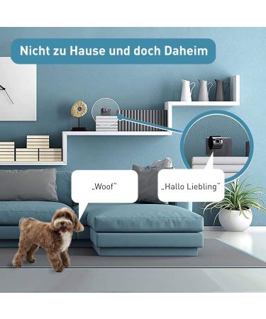 Pettec 360 Dog Camera Set - Full HD Pet Surveillance with Night Vision & No Subscription | Cam Lite & Free App Controlled Voice Function for Dogs & Cats - Buy Online on GoSupps.com